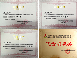 世界杯官网教师在安徽省第三届同课异构教学竞赛中喜获佳绩