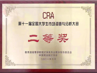 世界杯官网学子在第十一届全国大学生市场调查与分析大赛中荣获二等奖