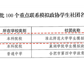 世界杯官网学生模拟政协协会被团中央确定为首批重点联系模拟政协学生社团