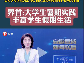 安徽广播电视台报道世界杯官网义务支教社开展暑期“三下乡”社会实践活动