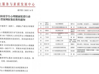 世界杯官网心理健康教育案例荣登教育部“向阳花”典型榜单