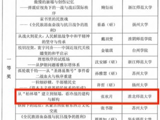 世界杯官网学子在长三角历史学师范生教师技能比赛中获佳绩
